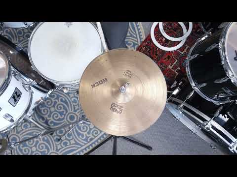 1970s Paiste 14” 2002 Heavy Rock Hi Hat Cymbals 978g 1073g