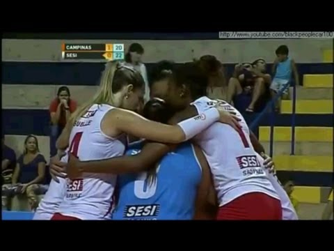 Campeonato Paulista de Volei Feminino 2013 (semifinal) - Amil Campinas 2 x 3 Sesi SP - jogo 2