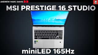 MSI Prestige 16 Studio REVIEW - miniLED 165Hz!