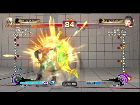 SSF4 AE Ver. 2012: Fuerte-inochi [El Fuerte] vs. Sugar1014 [Sakura] - PSN Ranked Match