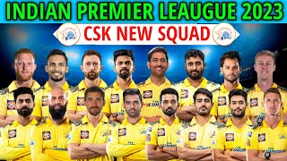 IPL 2023 Chennai Super Kings Full Players List | CSK Squad IPL 2023 | CSK Team Final Squad 2023