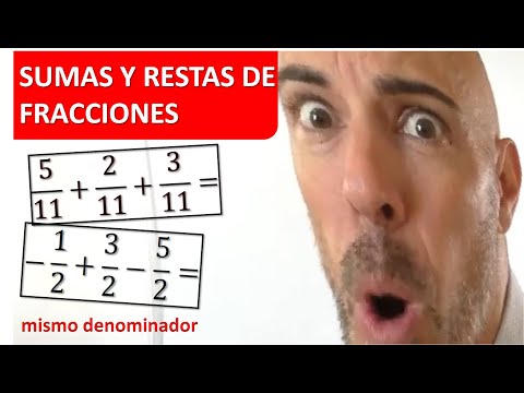SUMAS Y RESTAS DE FRACCIONES CON EL MISMO DENOMINADOR