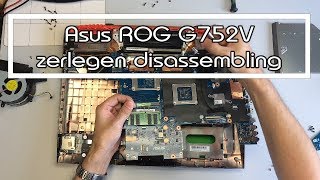 Video thumbnail for Asus ROG G752V Mainboard zerlegen disassembling by electronicloop.de