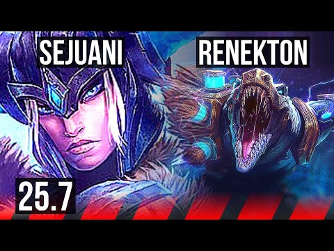 SEJUANI vs RENEKTON (TOP) | KR Master | 25.7