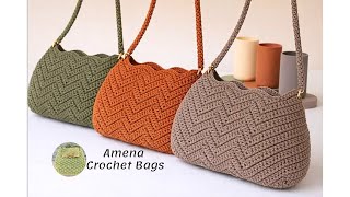 Super Chic Crochet Bag with Zigzag Design – The Most Beautiful Bag of 2026 from Start to Finish