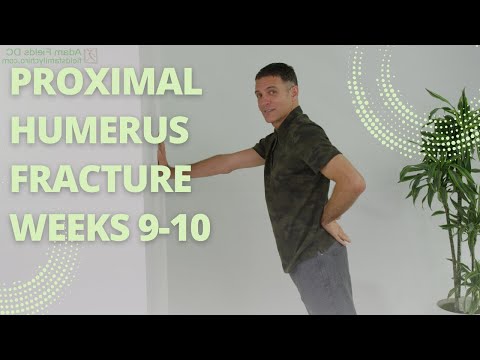 Proximal Humerus Fracture Weeks 9-10 | Wall Plank & Tricep Shoulder Series | Phase IX