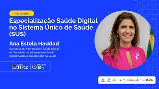 Especialização Saúde Digital no Sistema Único de Saúde (SUS)