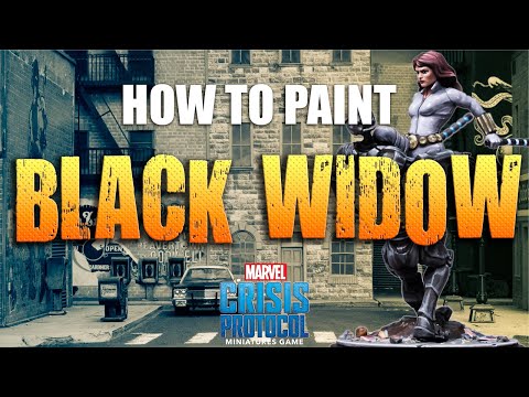 How to paint Black Widow from Marvel: Crisis Protocol