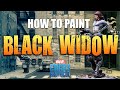 How To Paint Black Widow From Marvel Crisis Protocol