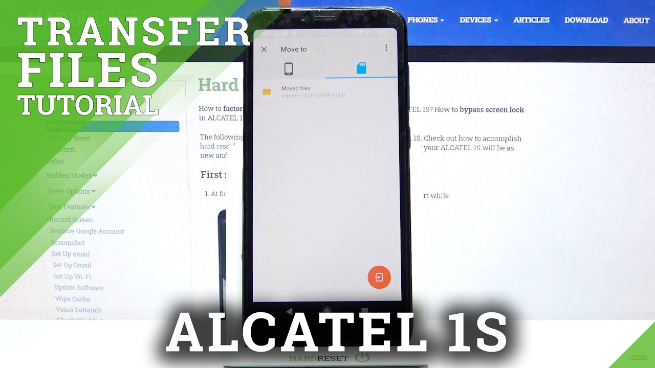 How to Transfer Files on ALCATEL 1S – Move Files