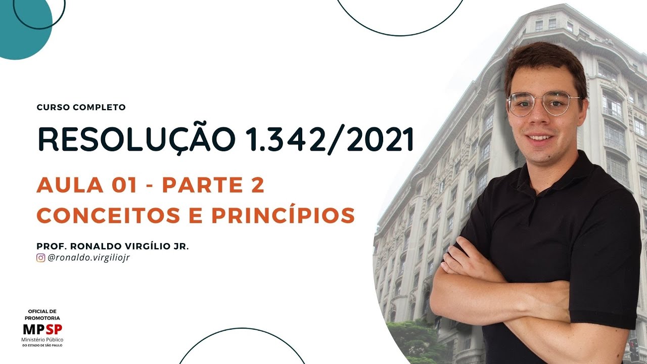 Resolução nº 1.342/2021 - Oficial de Promotoria MPSP - Aula 01