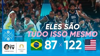 BASQUETE MASCULINO | BRASIL 87 X 122 EUA | MELHORES MOMENTOS | OLIMPÍADAS PARIS 2024