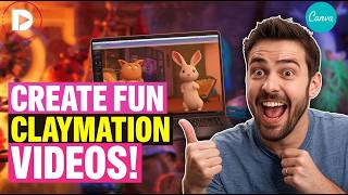 Create Fun Claymation Videos - How to Make Stop Motion Animation in Canva AI Tutorial