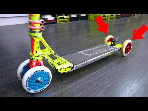THE 4 WHEELED NEON CUSTOM PRO SCOOTER!
