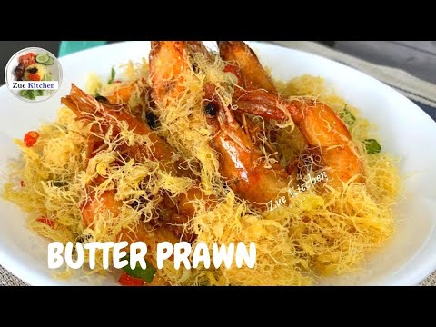 #43 BUTTERED PRAWN | UDANG GORENG BUTTER dengan SARANG TELUR