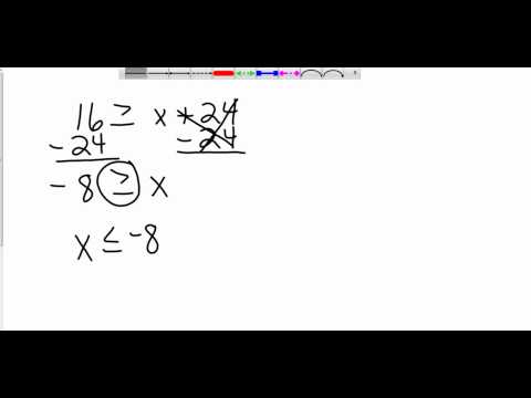 Pre Algebra 5 4 Solving Inequalities