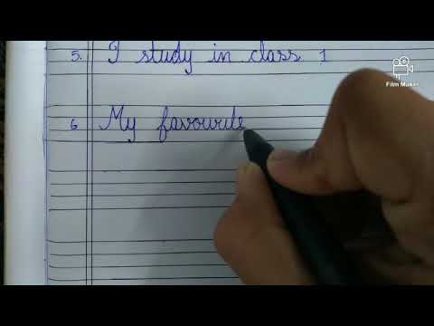 cursive writing 10 lines about myself(part-2)