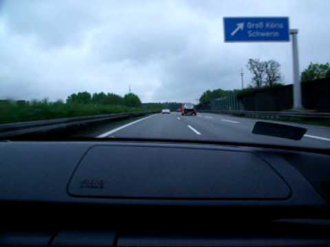 Pościg niemiecka autostrada  za slr'em