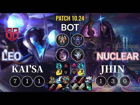 SB Leo Kai'Sa vs DWG Nuclear Jhin Bot - KR Patch 10.24