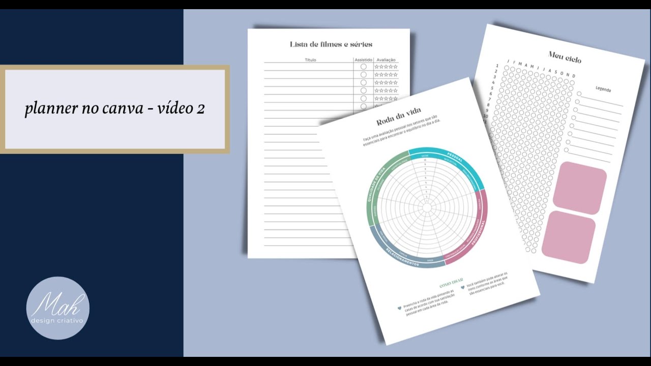 PLANNER NO CANVA - VÍDEO 2 | COMO FAZER