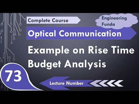 Example of Rise Time Budget Analysis of Optical Fiber Communication System
