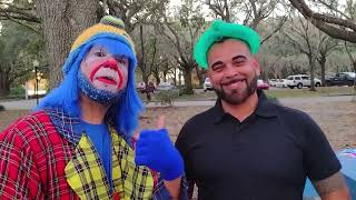 Payaso Pikorete Celebrando el Cumpleaños de Natasha, Sol y papá Claudio en Orlando Fl Review Testimo