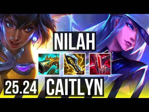 NILAH & Thresh vs CAITLYN & Morgana (ADC) | Perfect KDA: 21/0/7 | KR Master | 25.24