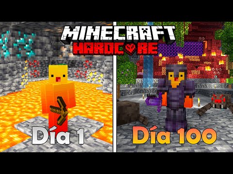 SOBREVIVÍ 100 DÍAS en UN MUNDO SOLO DE CUEVAS en MINECRAFT HARDCORE