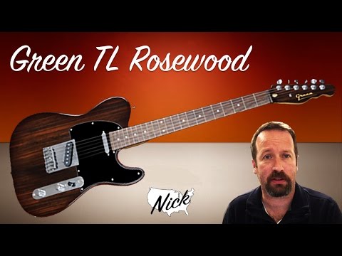 Green Guitars TL Rosewood - Telecaster Style, Korea Price, Swedish Sensibilities! (Fender, Squier)