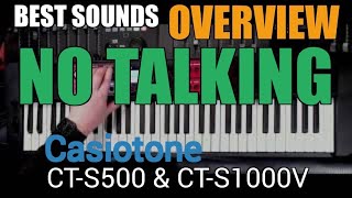 Video thumbnail for Best Sounds Overview - No Talking - Casiotone CT-S1000V & CT-S500 by Ralph Maten