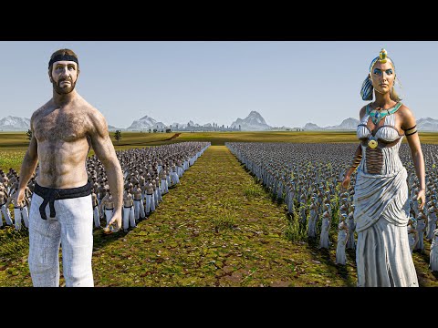 1.000 CHUCK NORRIS vs 10.000 CLEOPATRA - Ultimate Epic Battle Simulator 2 UEBS 2