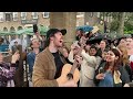 This Is Huge Hozier Playing Take Me To Church With The Crowd Singing Along Busking In Brighton