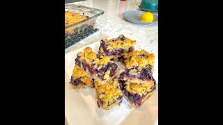 How to Make Blueberry Crumble Bars | Easy & Delicious Dessert Recipe