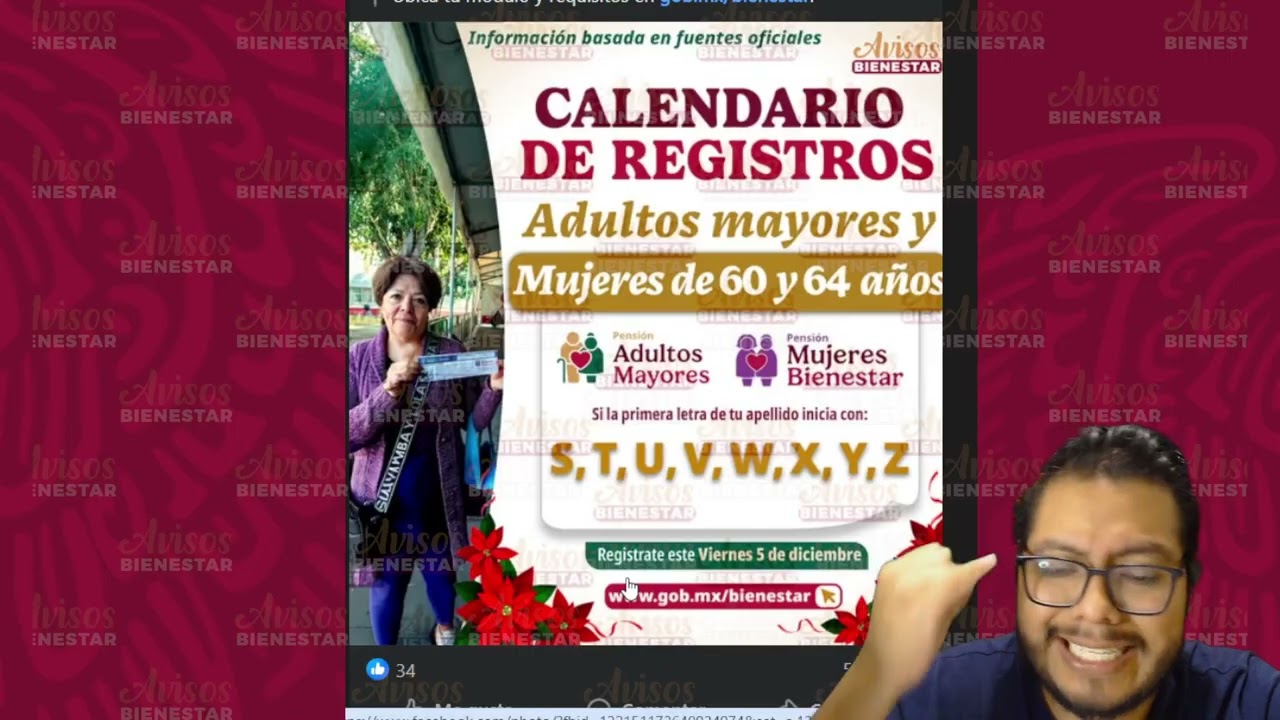 HOY 5 DE DICIEMBRE esta letras les toca asegurar la pensión adulto mayor y pensión mujeres bienestar