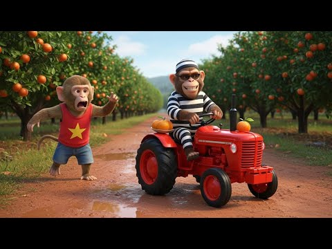 Macaca Fixes the Roof and Catches a Mandarin Thief Near the Fish Pond