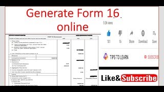 How to generate form no 16|||for income tax return online in sap csi||||
