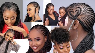 🌼🌼🌼Beautiful and Cute hairstyles for women/ Trending Braids hairstyles for black women