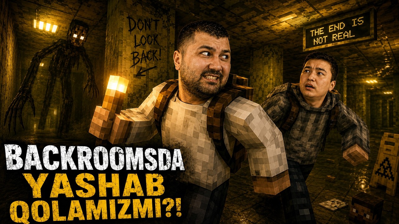 🚨 BACKROOMS'DA ADASHIB QOLDIK! — MINECRAFT #25