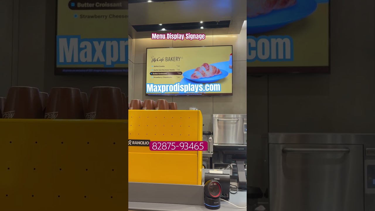 Digital Menu Signage Display | Restaurant Menu signage #digitalsignage #digitaldisplay #signage