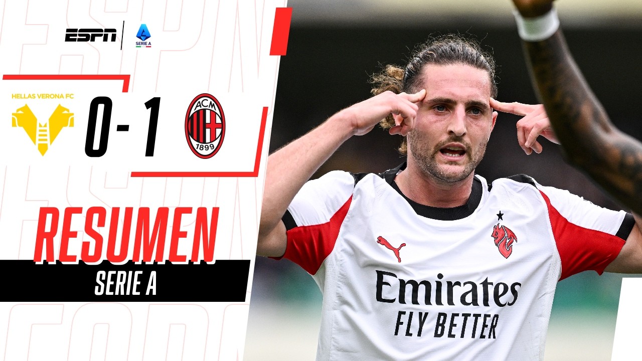 RABIOT LE DIO UN TRIUNFAZO A MILAN PARA SER ESCOLTA EN VERONA | Hellas Verona 0-1 Mila | RESUMEN