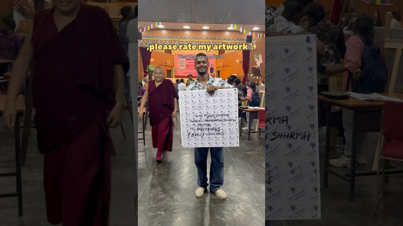 Rate my artwork ✨🫣✅✅.. viksit bharat 🇮🇳 competition.a poster design #viralvideo #trending #shorts