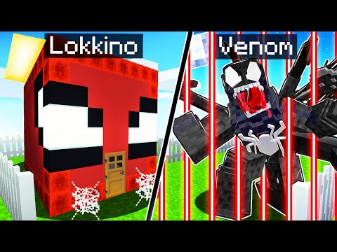 CASA VENOM di LOKKINO contro CASA SPIDERMAN di LOKKI su MINECRAFT ITA!!