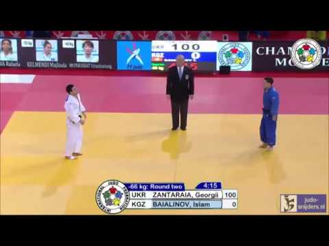Judo 2014 Grand Slam Paris: Zantaraia (UKR) - Balinov (KGZ) [-66kg]