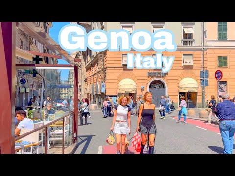 Genoa, Italy 🇮🇹 - Summer 2024 - 4K 60fps HDR Walking Tour