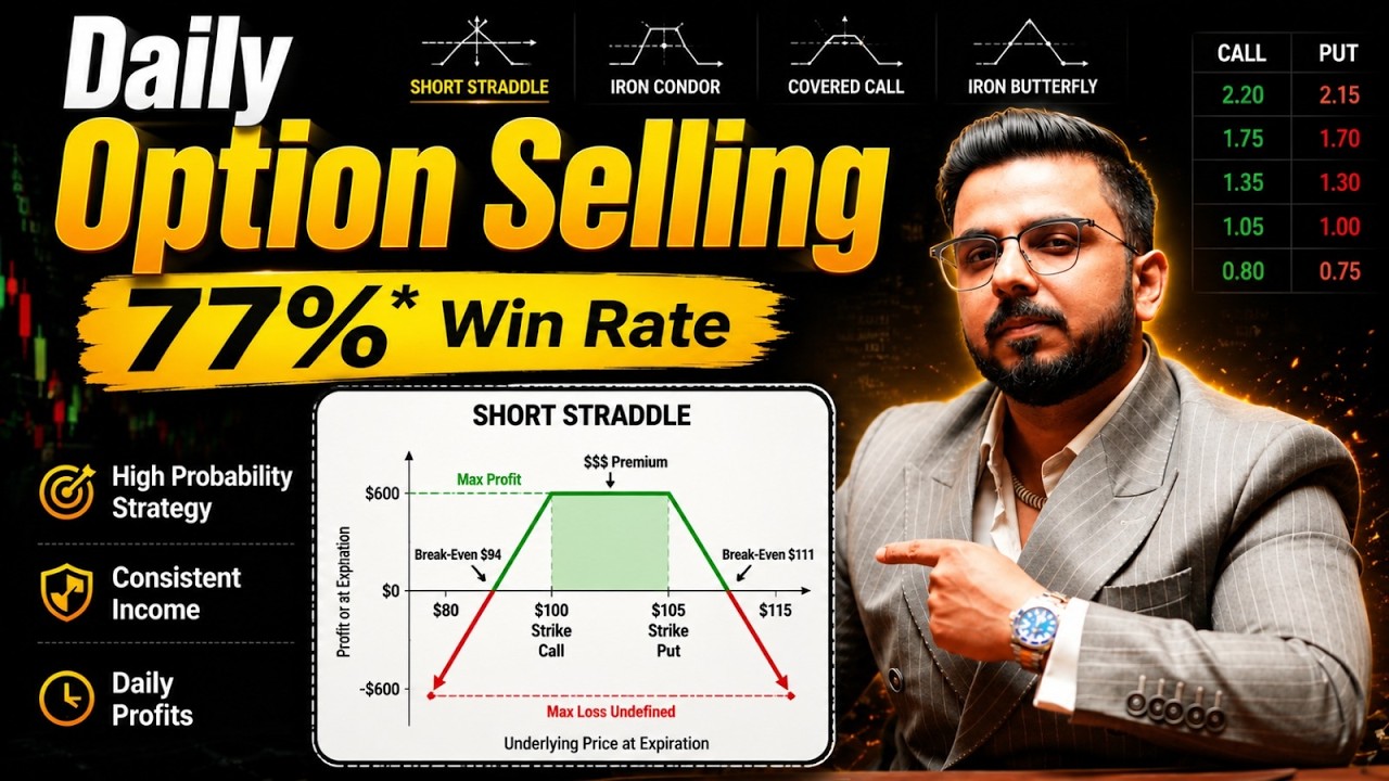 Daily Option Selling Trading Strategy | Low Risk!! High Win Rate!!