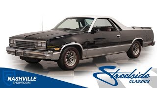 Video Thumbnail for 1987 Chevrolet El Camino