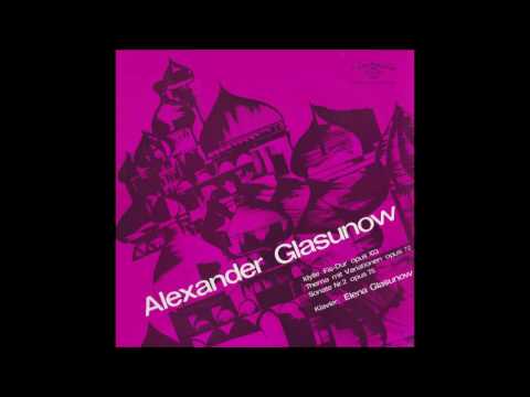 Glazunov Theme and Variations op. 72 RARE RECORDING