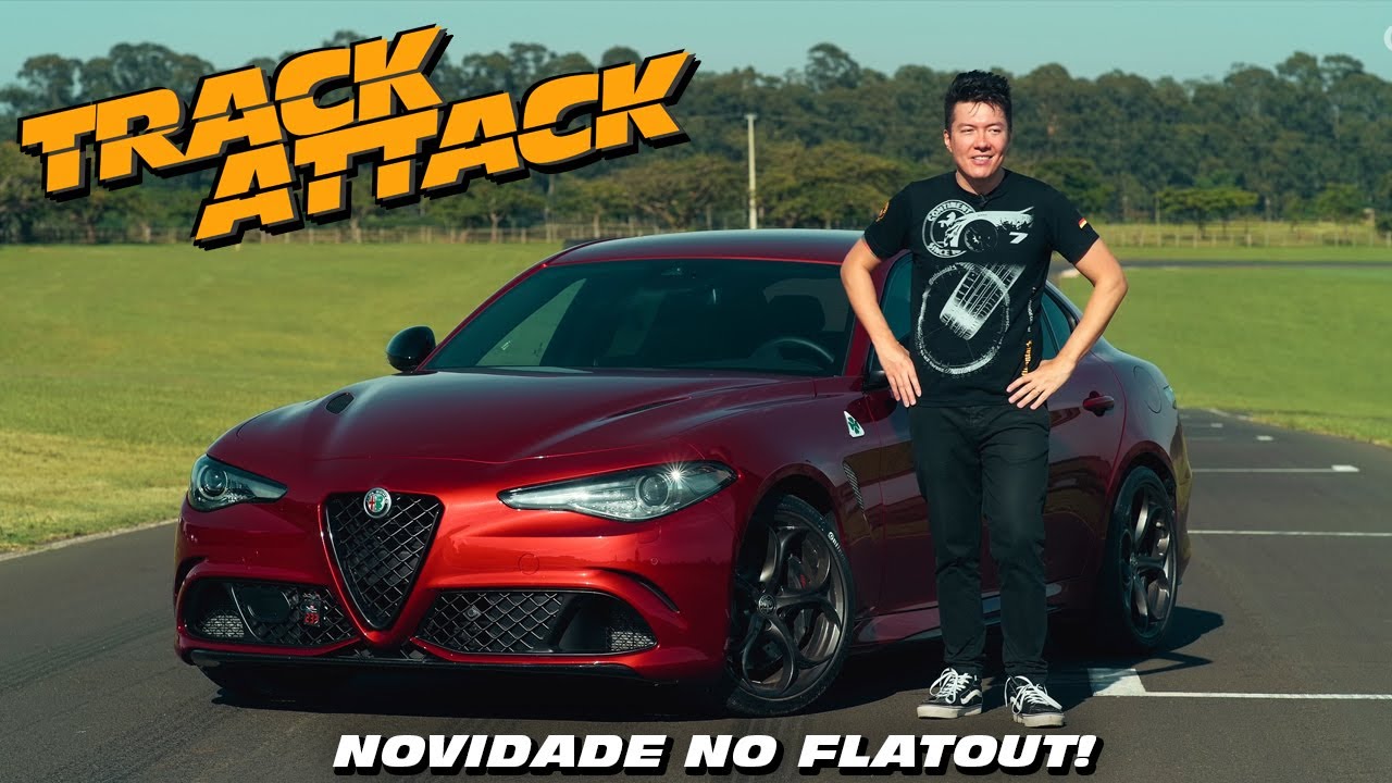 Alfa Romeo Giulia Quadrifoglio on the track! TRACK ATTACK, the new FlatOut painting!