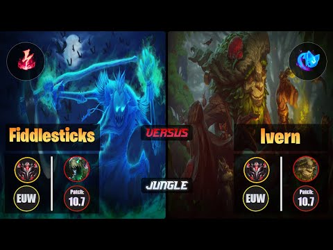 GrandMaster FIDDLESTICKS [Electrocute] (Jungle) VS  IVERN - Grandmaster EUW Patch 10.7