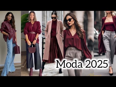 Moda 2024-25 Mujer COMBINACIONES MODERNAS LOOKS DE INSPIRACIÓN PARA MUJERES ROPA Y PRENDAS DE MODA!